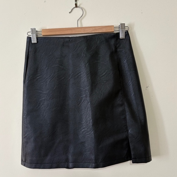 Faux Leather Topshop Mini Skirt (3 for $45) - Picture 1 of 4